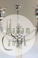 Et par Georg Jensen Kandelabre af sterlingsølv No 474.