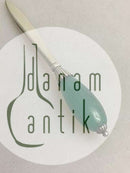 Georg Jensen Sterling Silver Letter Opener with Green Agate No 202