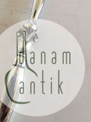 Georg Jensen纯银和不锈钢纽扣钩，编号172。