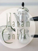 Georg Jensen Sterling Silver Coffee pot, Sugar Bowl and Creamer No 80