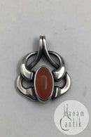 Georg Jensen Sterling Silver Neck Pendant with Stone 2006（ジョージ ジェンセン スターリングシルバー ネックペンダント ストーン 2006