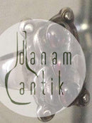 Georg Jensen Sterling Silver ring with Granat stones