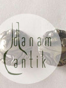 Georg Jensen Sterlingsilber-Ohrringe mit Silbersteinen Nr. 66