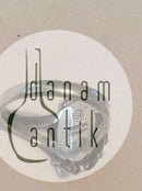 Georg Jensen Sterling Silber Ring mit Silberstein Nr. 26 ist aus den 1920er Jahren.