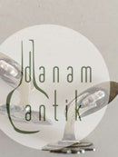 Georg Jensen Konge Mærke Manchetknapper i Sterling Sølv med Emalje.