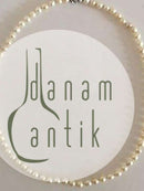 Georg Jensen Perlehalskæde med Lås af Hvidguld