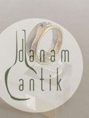 Georg Jensen 18K Gold Fusion Ring mit drei Diamanten