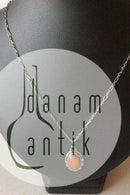 Georg Jensen Sterlingsilber-Anhänger mit Bernstein