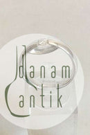 Georg Jensen 18ct 750 Weißgold Hundertjahrring mit Brillant 0,20 Karat