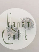 Georg Jensen Sterling Silber 2004 Jubiläums-Ohrringe mit schwarzem Onyx