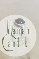 Georg Jensen Sterlingsilber-Kugelring Nr. 473 mit schwarzem Achat.