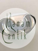 Georg Jensen Sterling Silver Henning Koppel Ring No.242 ライトブルー/バイオレット・ストーン付き