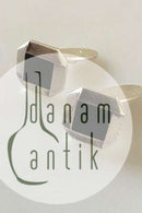 Georg Jensen Sterling Silver Cuff Links with Black Onyx No 202