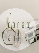 Georg Jensen Manchetknapper No. 87 i Sterling Sølv og Grøn Emalje