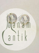 Georg Jensen Sterling Sølv Manchetknapper med forgyldninger No 75B