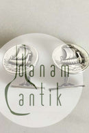 Georg Jensen Sterling Silver カフスボタン バイキング船 No 61