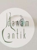 Georg Jensen Silver Ring with Green Stone No 46