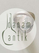 Georg Jensen Sterling Silver Ring with Silver Stone No 46A