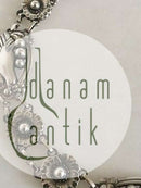 Georg Jensen Sterling Silver Necklace No 26 with Birds and Silver Stones