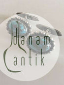 ジョージ ジェンセン シルバー カフス No 26（ターコイズ・ストーン付