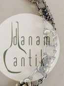 Georg Jensen Sterling Silver Necklace No 16 with Synthetic Saphire