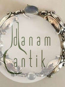 ジョージ ジェンセン スターリング シルバー ブレスレット ムーンストーン No.11