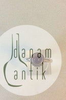 Georg Jensen Sterling Silber Ring 9B "Moonlight Blossom" mit lila Stein