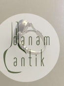 ジョージ ジェンセン スターリング シルバー リング No8 ムーンストーン付き