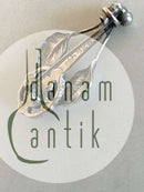 ジョージ ジェンセン シルバーブローチ アンバー＆アゲート No 7