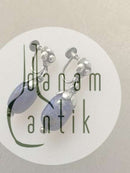 Georg Jensen Sterling Silver and Lapis Lazuli Earrings No 4（ジョージ ジェンセン スターリング シルバー アンド ラピスラズリ イヤリング