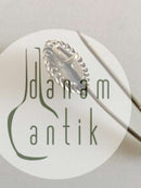 ジョージ ジェンセン ゴールドプレート シルバーブローチ No2 アンバー入り