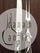 Georg Jensen Magnolia Sterling Silber Schneideset Messer und Gabel