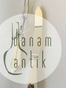 Georg Jensen Antik Sterling Silber Schneideset Messer und Gabel