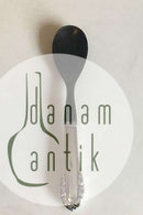 Georg Jensen Lily of the Valley Silver 830S Salad Spoon with Horn.