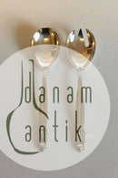 Georg Jensen Sterling Silber Salatbesteck König