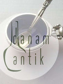 Georg Jensen Sterling Sølv 'Konge' Salt Kar med Ske