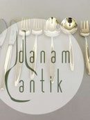 Georg Jensen Sterling Silver 'Cypress' Flatware Set of 48 pieces for 6 pers.