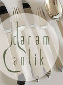 ジョージ ジェンセン スターリングシルバー ピラミッド型カトラリーセット（6人用）48ピース。セットは以下のパーツで構成されています。