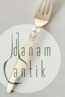 Georg Jensen Sterling Sølv Kaktus Frokostgaffel No 022