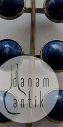 N.E. From Halskette mit Anhänger aus Sterlingsilber und mit Lapislazuli