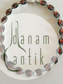 N.E. From Halskæde i Sterling Sølv med Rav