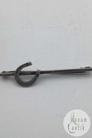 Anton Michelsen Broche med Hestesko i sterling sølv