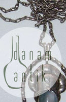 Evald Nielsen Sterling Sølv vedhæng med månesten