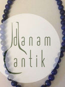 Ole Lynggaard Lapis Lazuli perlekæde med 18K guld løs og .10 diamant