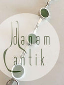 Niels Erik From Sterling Silver Bracelet with Green Stones