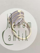 14K Gold Ring Marked JF Ornamented with Amathyst Stone