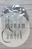 Mogens Ballin sølv broche med 7 Lapis Lazuli sten