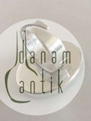 Niels Erik From Sterling Sølv Ring med Rødlig Sten