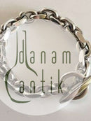 F.ヒンゲルベルグ スターリングシルバー バングル（モダンスタイル）。