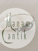 Niels Erik von Sterling Silber Armreif mit Stein